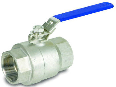 Βιδωμένη NPT 2PC βαλβίδων σφαιρών τελών χρησιμοποιημένη επιπλέον σώμα επένδυση που πετά την πιστοποίηση του ISO